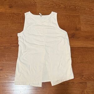 Athleta Cream Sleeveless Tank Top